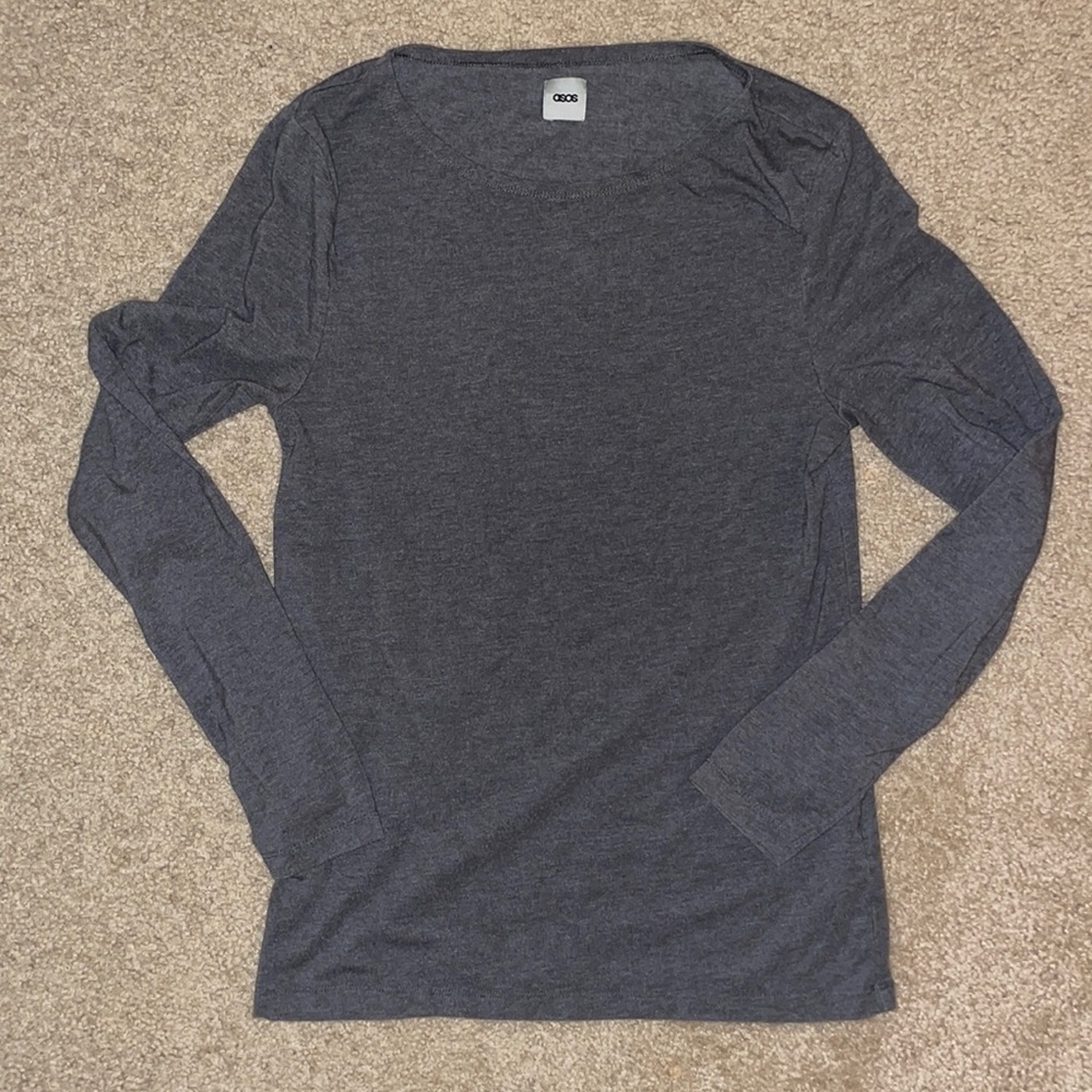 ASOS stretch, scoop neck shirt